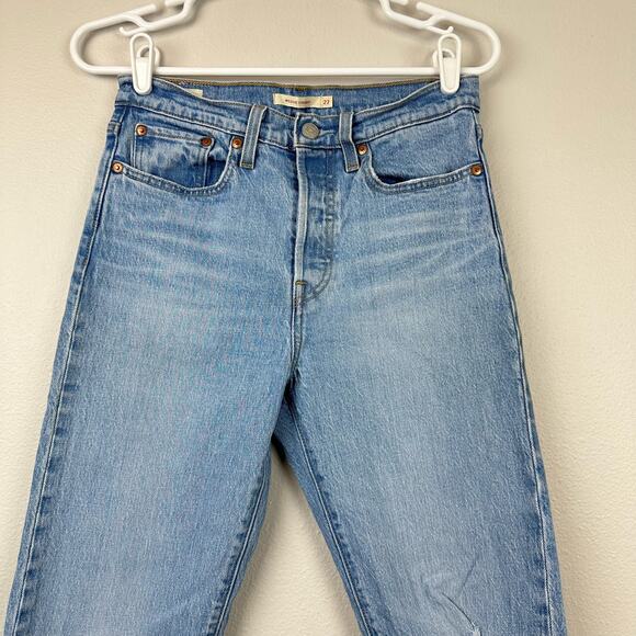 Levi's Premium Wedgie Straight Fit Jeans 27 Distressed - Picture 11 of 15